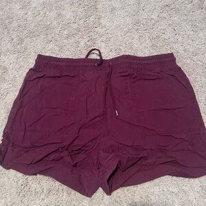 Target Men's Athletic Shorts in Deep Burgundy